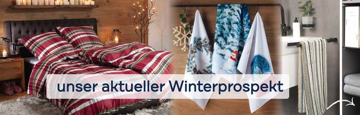 Winter Prospekt Betten Emmerich Marktheidenfeld Bettwäsche Geschirrtücher Handtücher