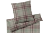 Elegante Soft Flanell Bettwäsche Liverpool (135x200): Gedeckte Eleganz in Grün-Rost