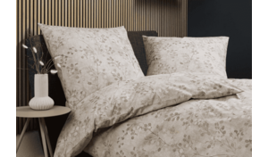 Janine Soft Cotton Bettwäsche Cortina (155x220): Komfortgröße für kuschelige Wärme in Natur & Silber